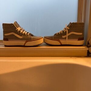 Vans Sk8-Hi MTE High Top Sneakers Size 10 Blue Canvas Suede